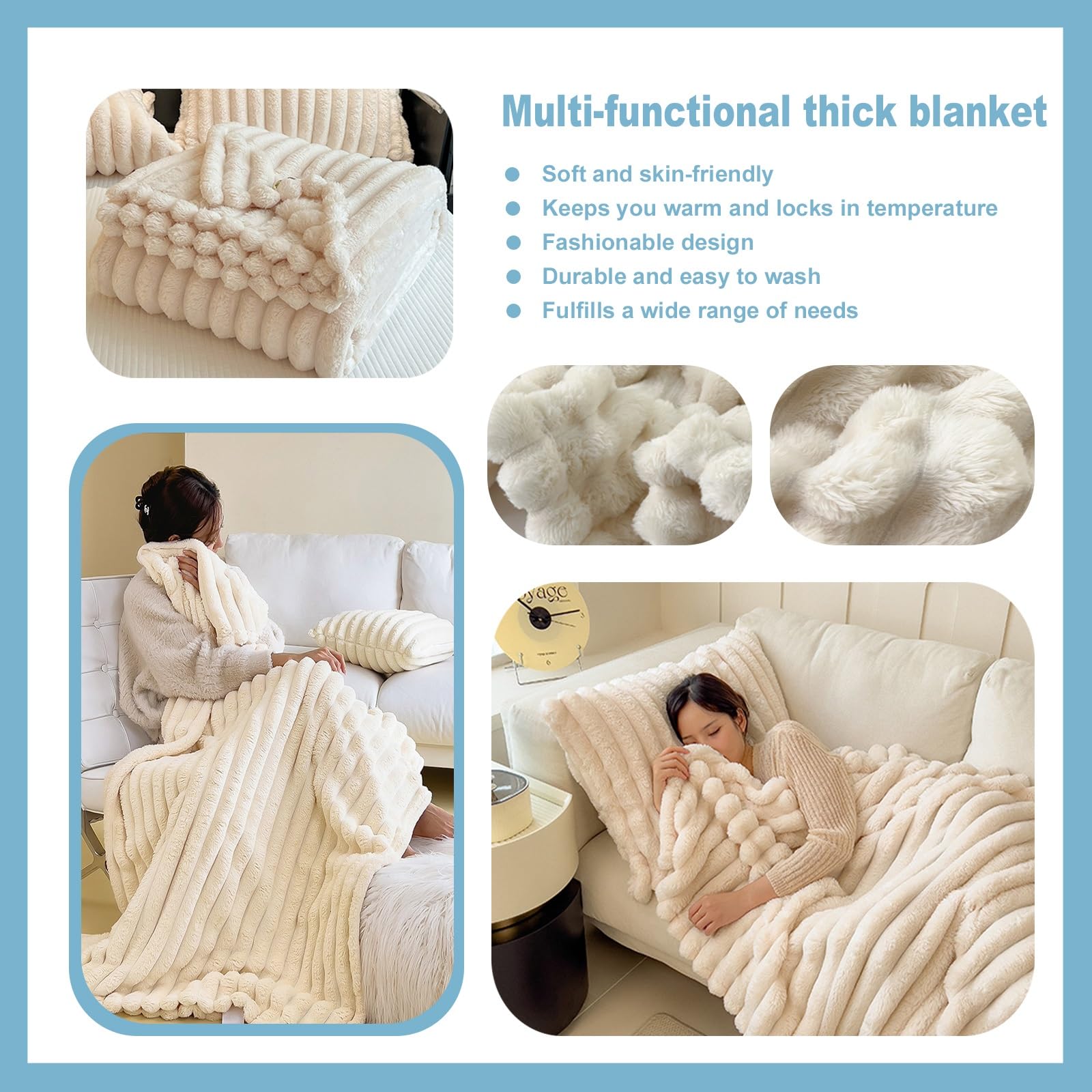 Sillón de Masaje, con Bluetooth y Calefacción Estiramiento Tailandés Masaje Shiatsu de Cuerpo Entero Sillón Reclinable(Noir)