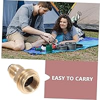 Vista 8 de 2PCS Propane Tank Adapter Quick Connect Fittings Solid Brass POL to QCC1 Connector for Outdoor Camping and Grill