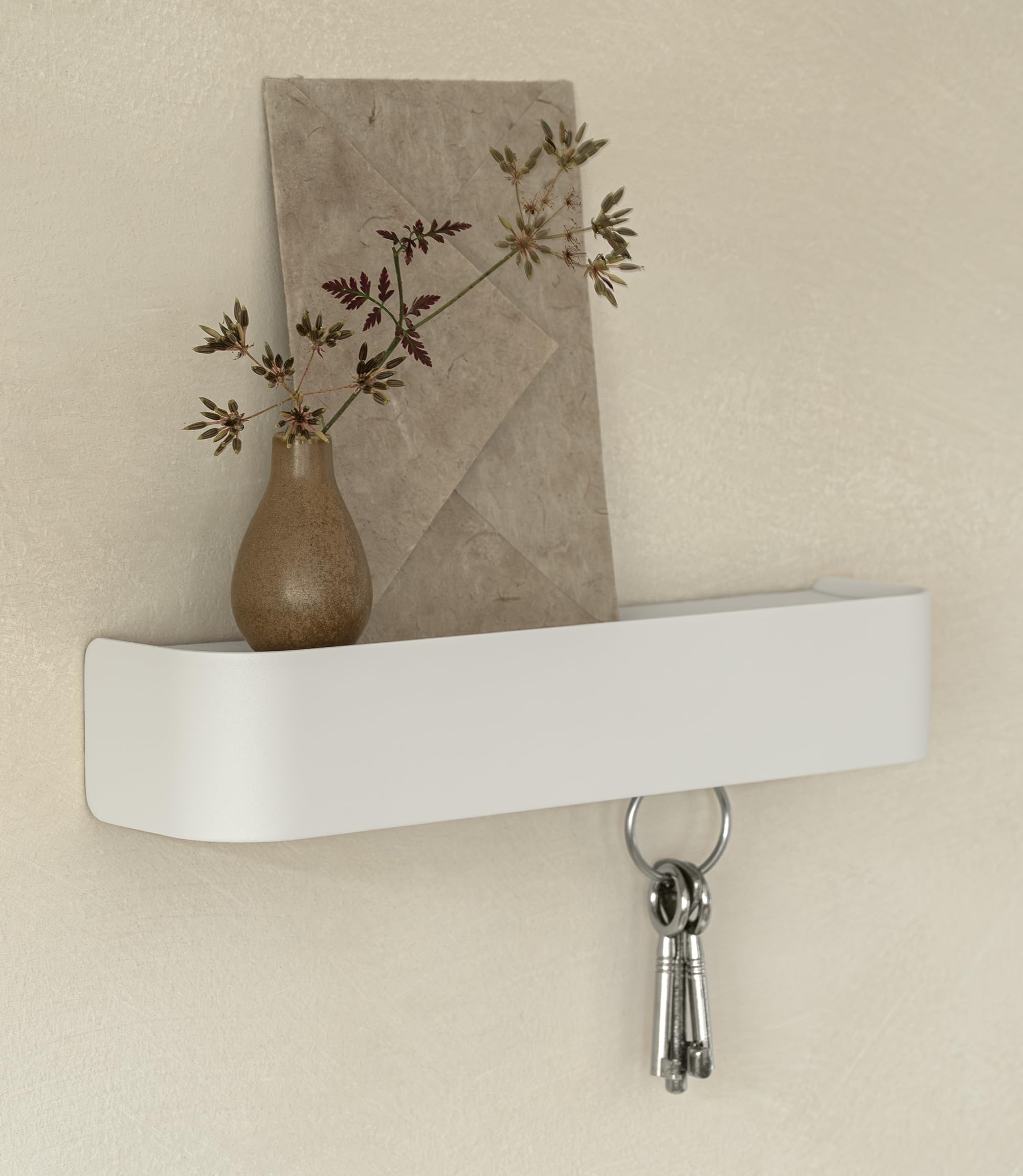 Portachiavi Da Parete Dal Design Minimalista, Moderno Portachiavi Da Parete Con Ripiano In Legno Contenitore Per Chiavi Come Mobile Da Ingresso Per Montaggio A Parete Noce 95749652