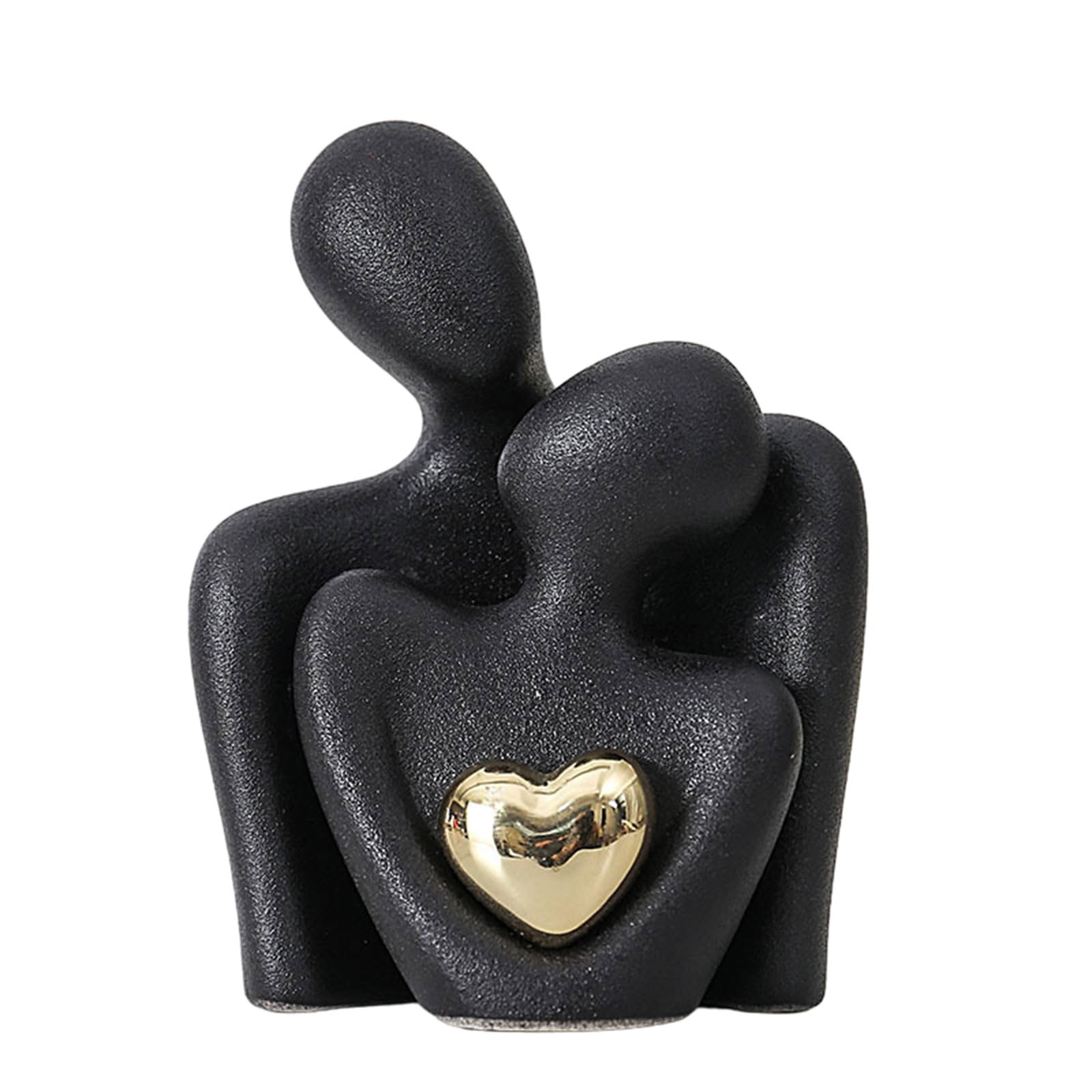 Statue embrasser couple en céramique délicate pour célébrer votre amour