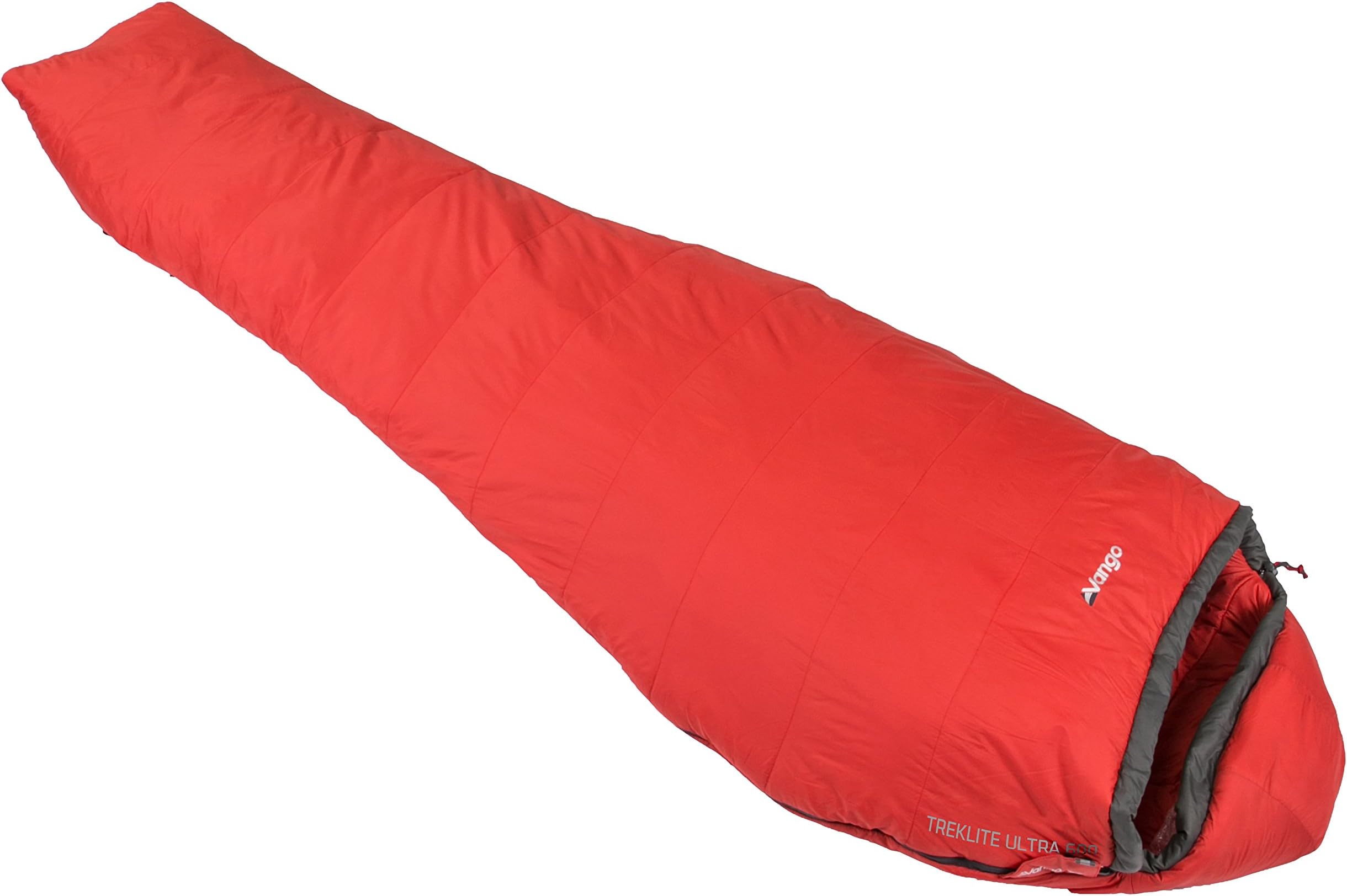 Vango Treklite Lightweight Sleeping Bag, Ultra 600, 3 Season Backpacking Sleeping Bag, Compact Foldable Insulating Mummy Bag and Stuff Sack for Compact Camping Hiking Traveling