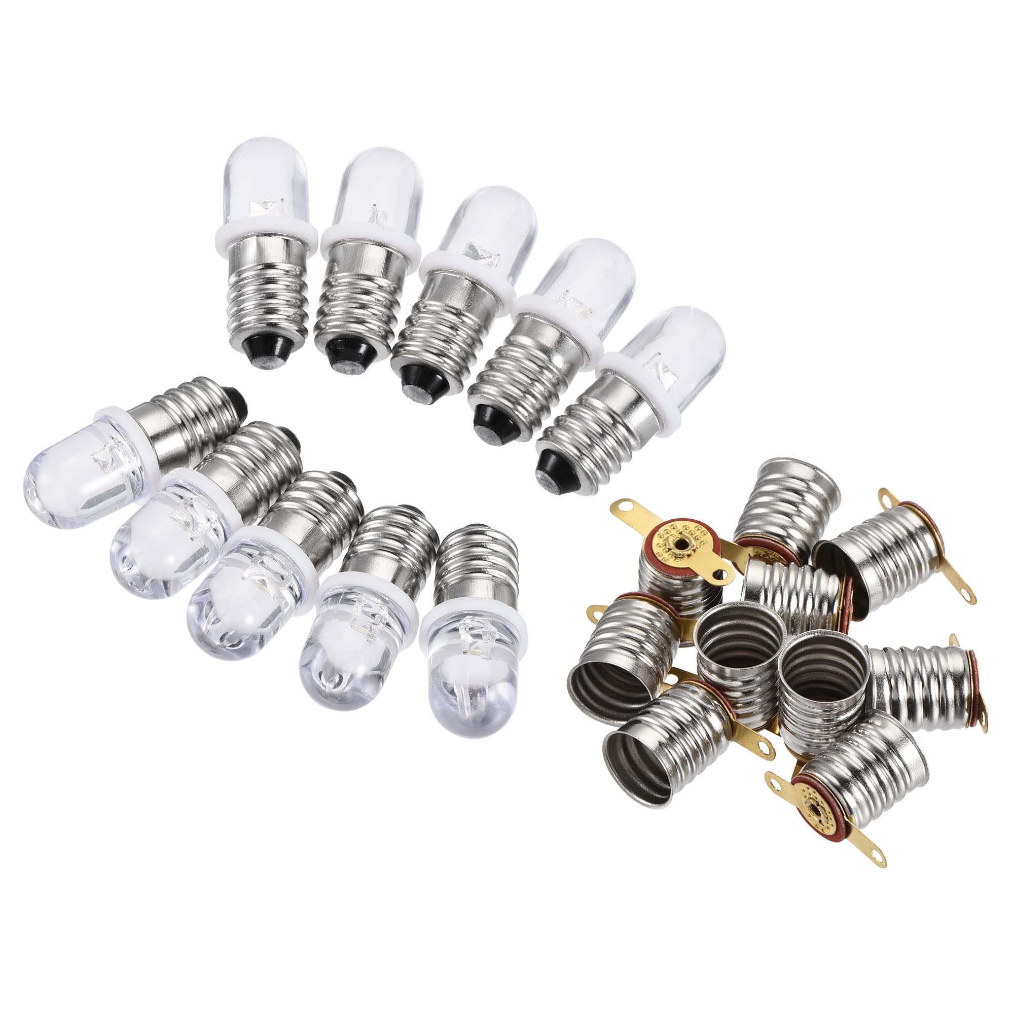 Buy MECCANIXITY E10 Lamp Socket, 6VDC Bulb Holder ing Plate Screw Base