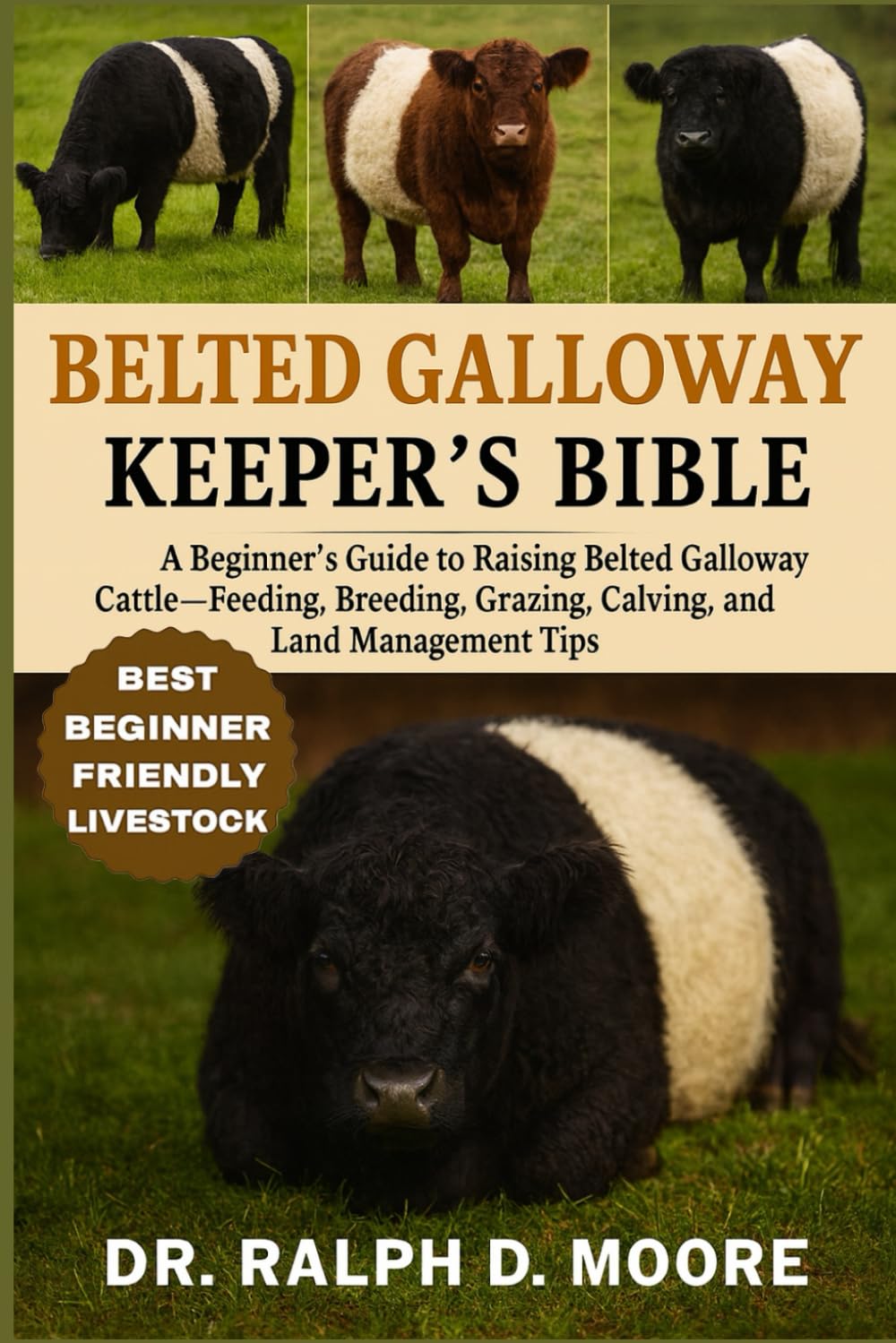 BELTED GALLOWAY CATTLE: A Beginner’s Guide to Raising Belted Galloway Cattle – Feeding, Breeding, Grazing, Calving, and Land Management Tips