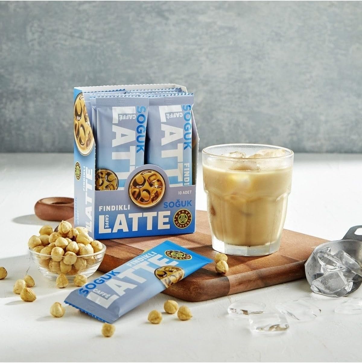 Kahve Dünyası Özel Seri Soğuk Fındık Aromalı Caffe Latte 10'lu