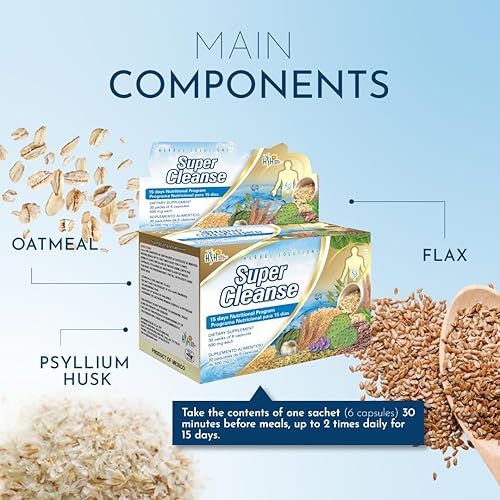 Miniatura 2 de Super Cleanse by Herbal Solutions Programa de desintoxicación extra fuerte de 15 días para una limpieza integral del sistema digestivo - Limpieza de