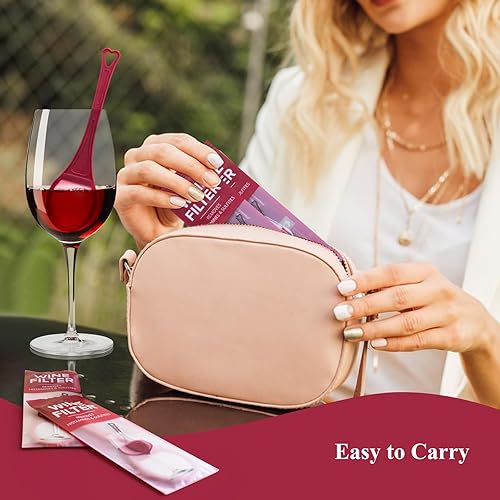Miniatura 6 de Filtro de vino para purificador de vino para removedor de sulfitos e histaminas, el purificador de vino de varita, alivia las alergias al vino
