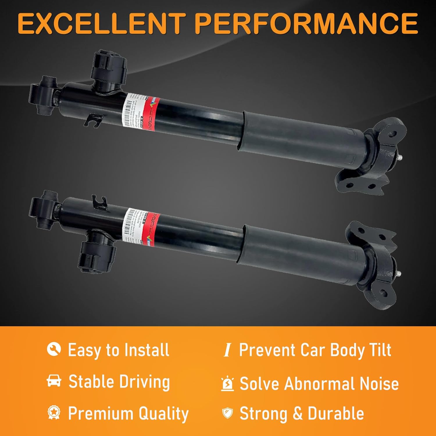 Pair Rear Shocks Absorber Strut w/Sensor for Cadillac XT5 2017-2020, for GMC Acadia 2017-2022, for Buick Enclave 2018-2020 84334454 84334453 23401008 23401007 84076740 84076739 84218476
