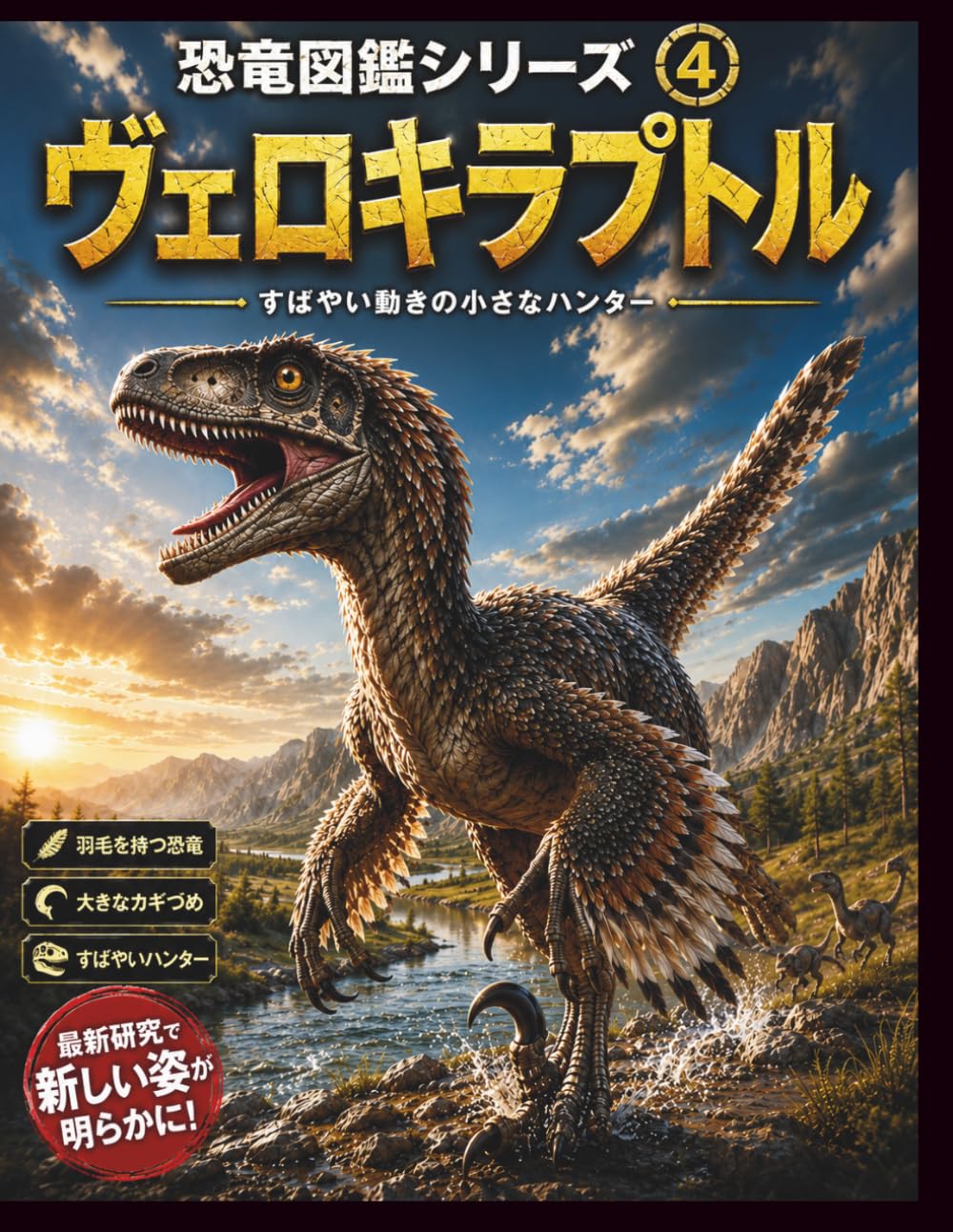 恐竜図鑑シリーズ④ ヴェロキラプトル: 羽毛を持つすばやいハンターのひみつ！