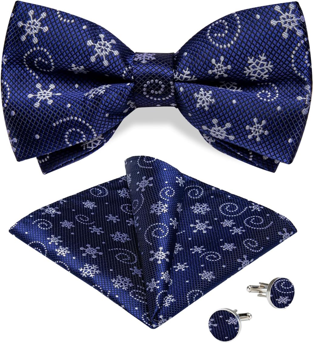 Dibangu Nœuds Papillon Noirs Classiques Pour Hommes, Papillon En Soie