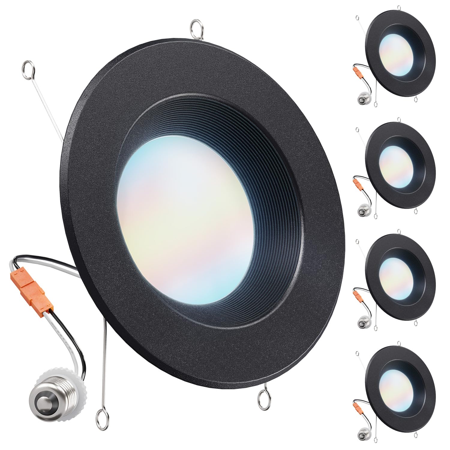 Sunco 6 Inch LED Black Recessed Light
