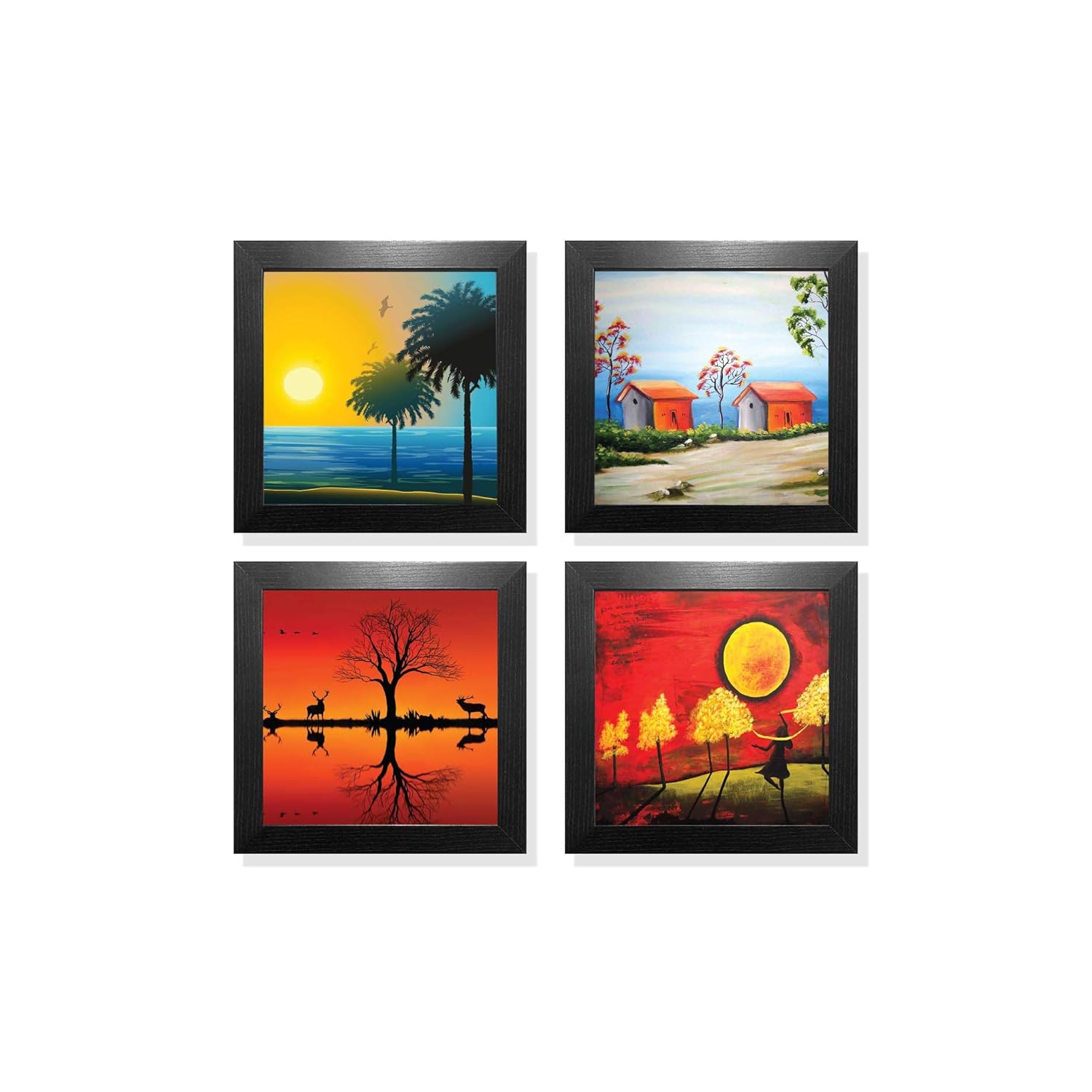 100Yellow®Oil Painting Framed Modern Art Poster For Home, Room Decor, Wall Decor. Ideal Gift For