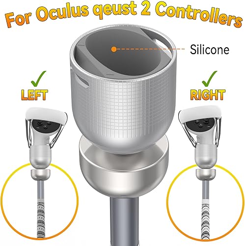 Miniatura 2 de Weighted VR Golf Club Attachment for Meta Quest 2Oculus Quest 2, Aluminum Quest 2 Golf Club Handle with Realistic Grip and Two Straps, by ZHGM