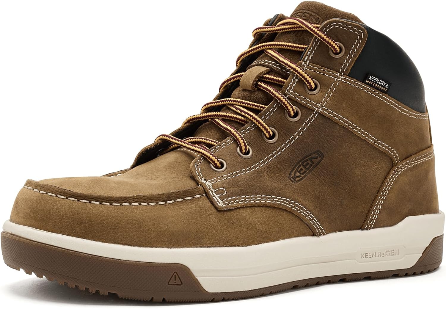 KEEN Utility Men's Gibson Composite Toe Mid Height Athletic Traction Durable Leather Waterproof