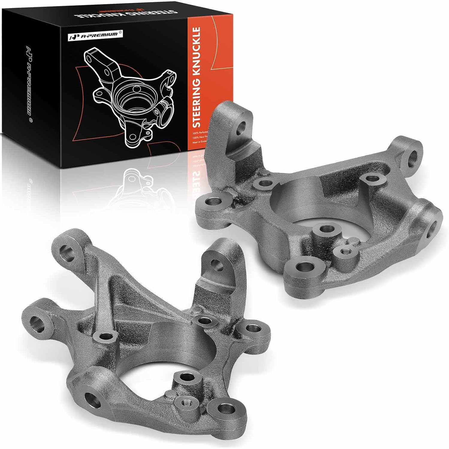 A-Premium 2x Front Suspension Steering Knuckle Compatible with Jeep Wrangler 2007-2017, Wrangler JK 2018