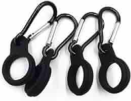 Set Di 6 Portaborraccia Con Moschettone - Gancio In Silicone Per Bottiglie D'Acqua - Ideale Per Trekking E Sport - Foto 6