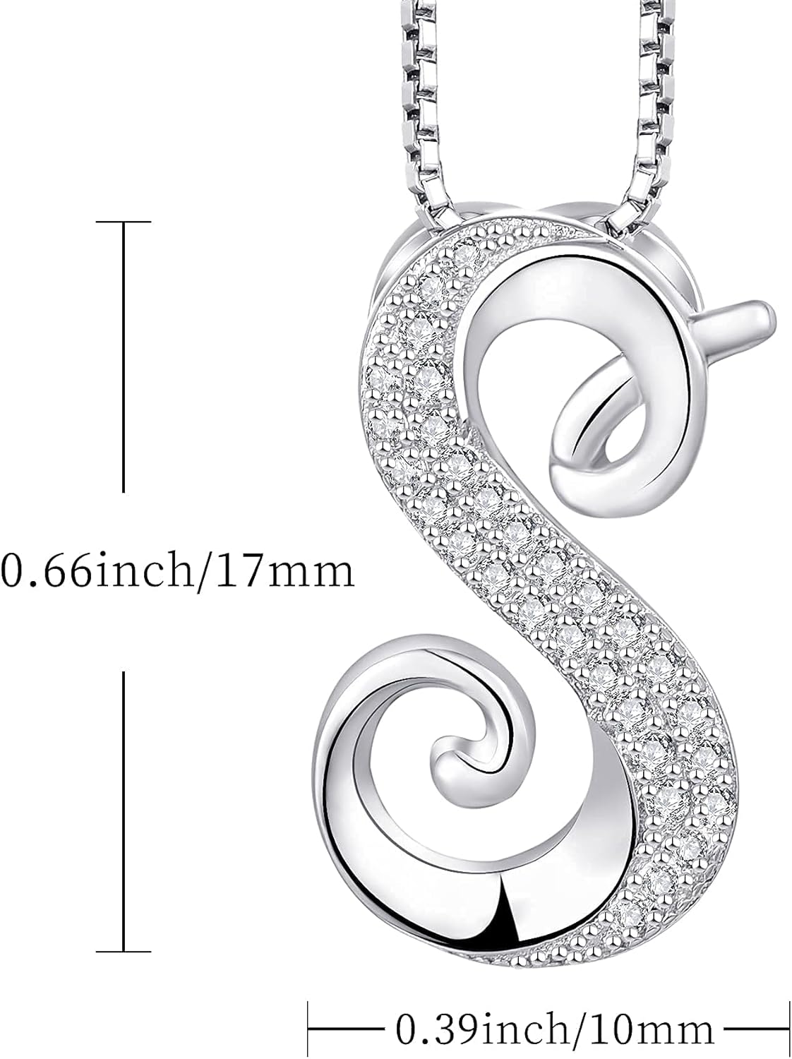 STARCHENIE Initial Necklace for Women 925 Sterling Silver Letter A-Z Pendant 26 Alphabet Jewelry - Image 5