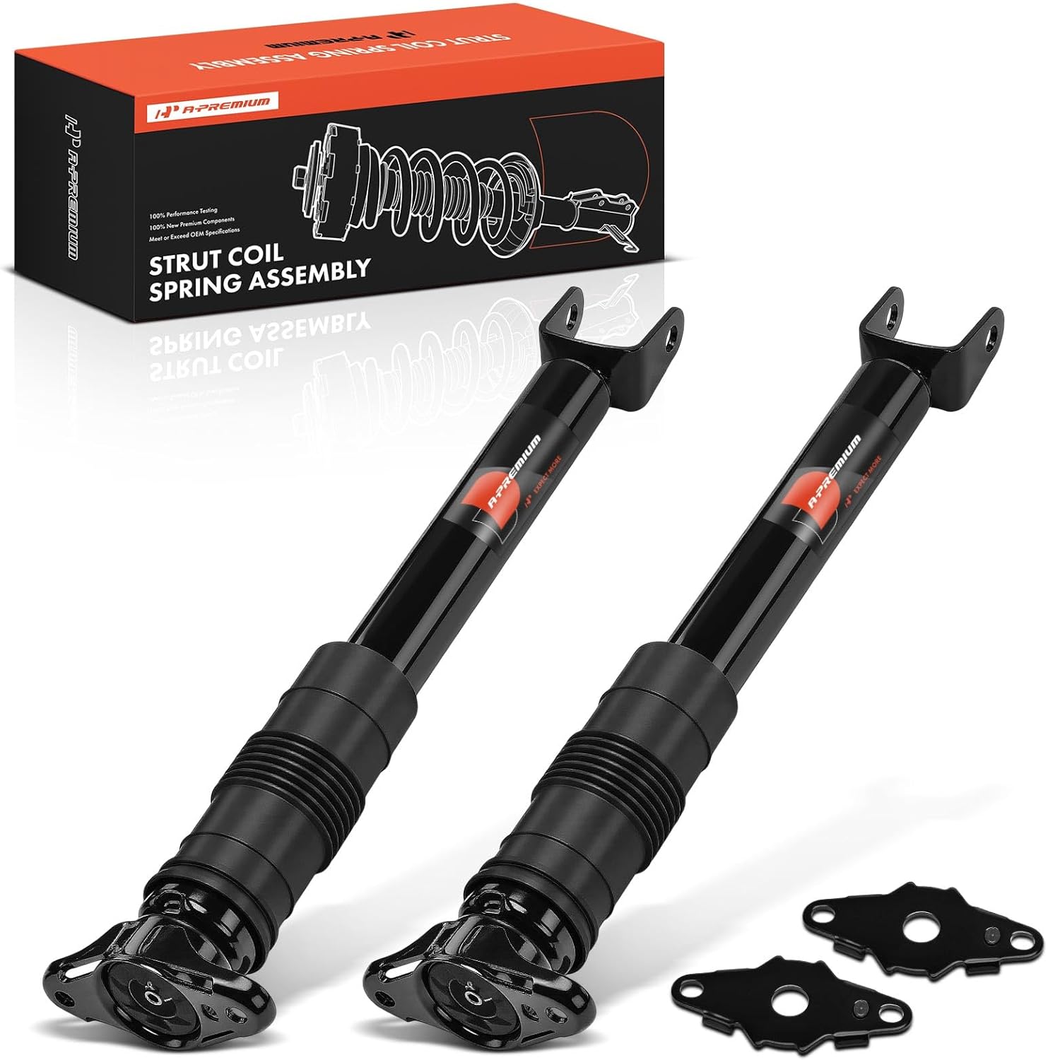A-Premium Rear Shocks Compatible with Jeep WK2 Series Grand Cherokee 2011-2021 - 2x Replacement Suspension Shock Absorber Strut
