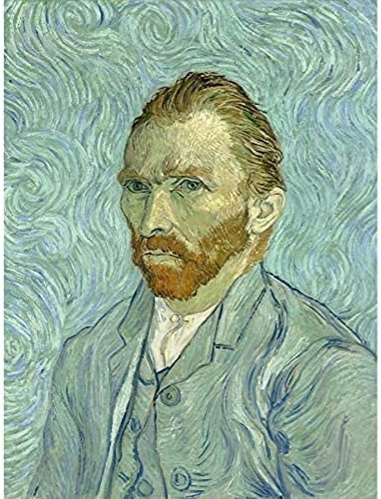 Vincent Van Gogh Self Portrait Painting Art Print Framed Poster Wall Decor 12x16 inch