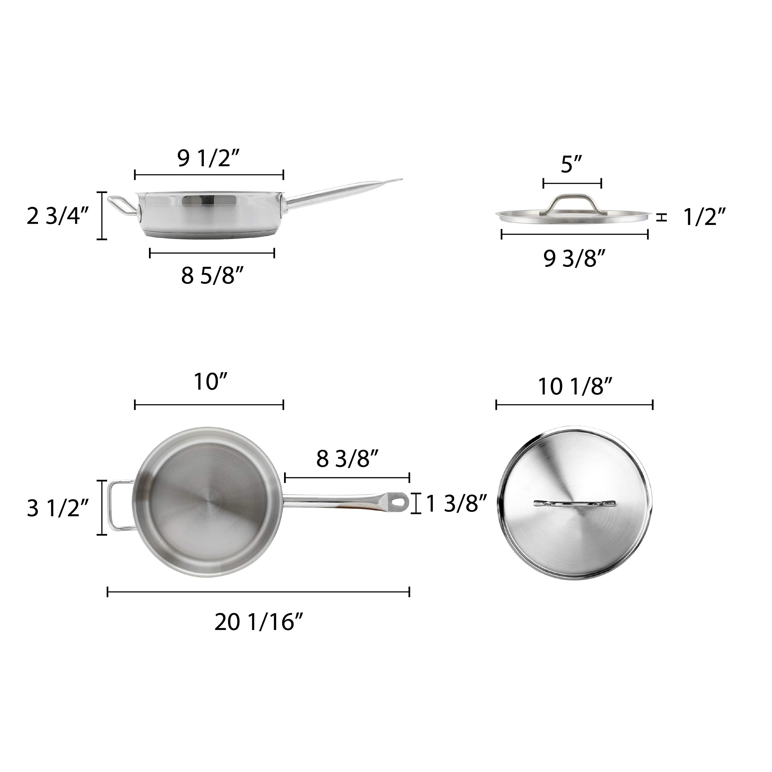 Thunder Group Saute Pan, 3-Quart
