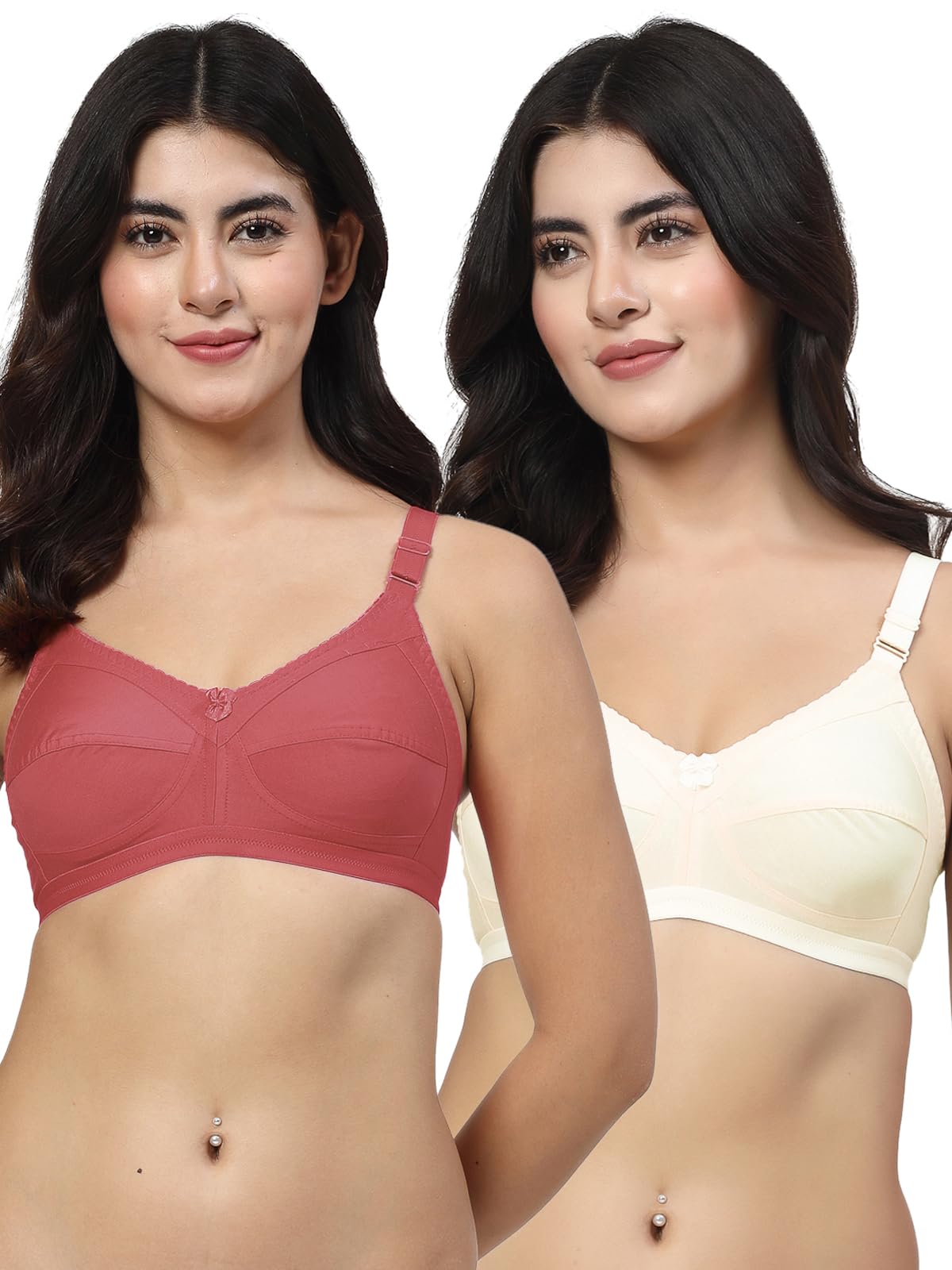 lily Black, Red Non Padded Minimizer Bra-picture-22