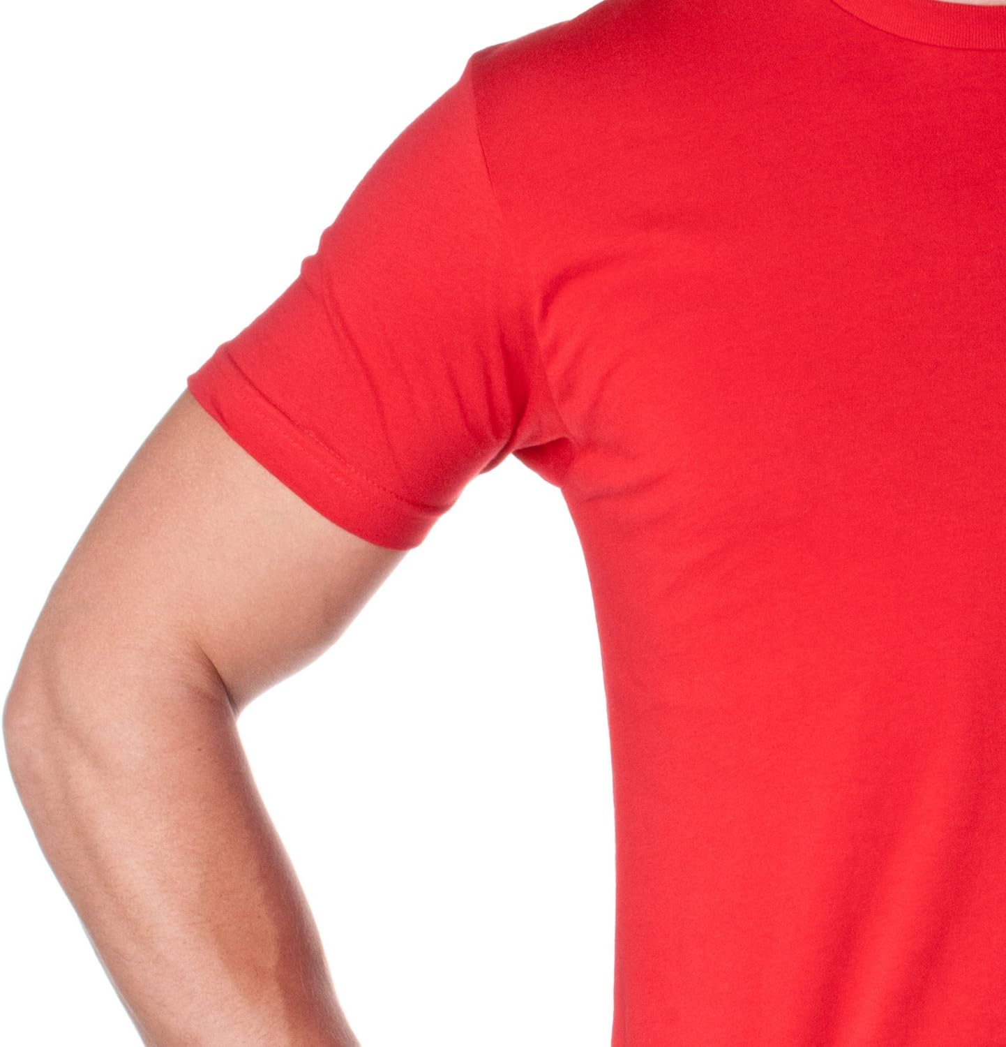 Next Level Unisex Cotton T-Shirt L RED - Image 3