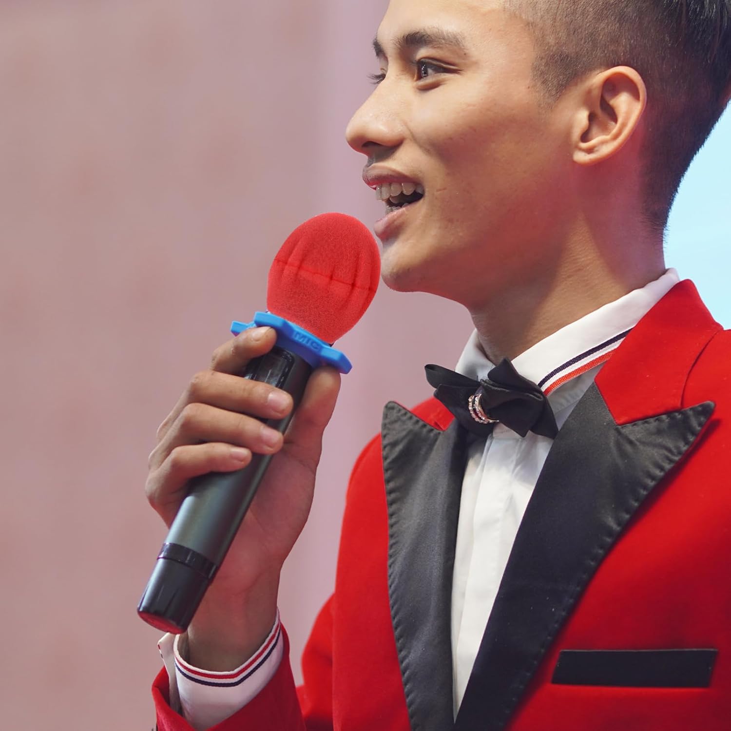 400pcs Disposable Microphone Sponge Covers Breathable Type Mic Accessories for Handheld Microphones and Protects against Wind Noise and Saliva