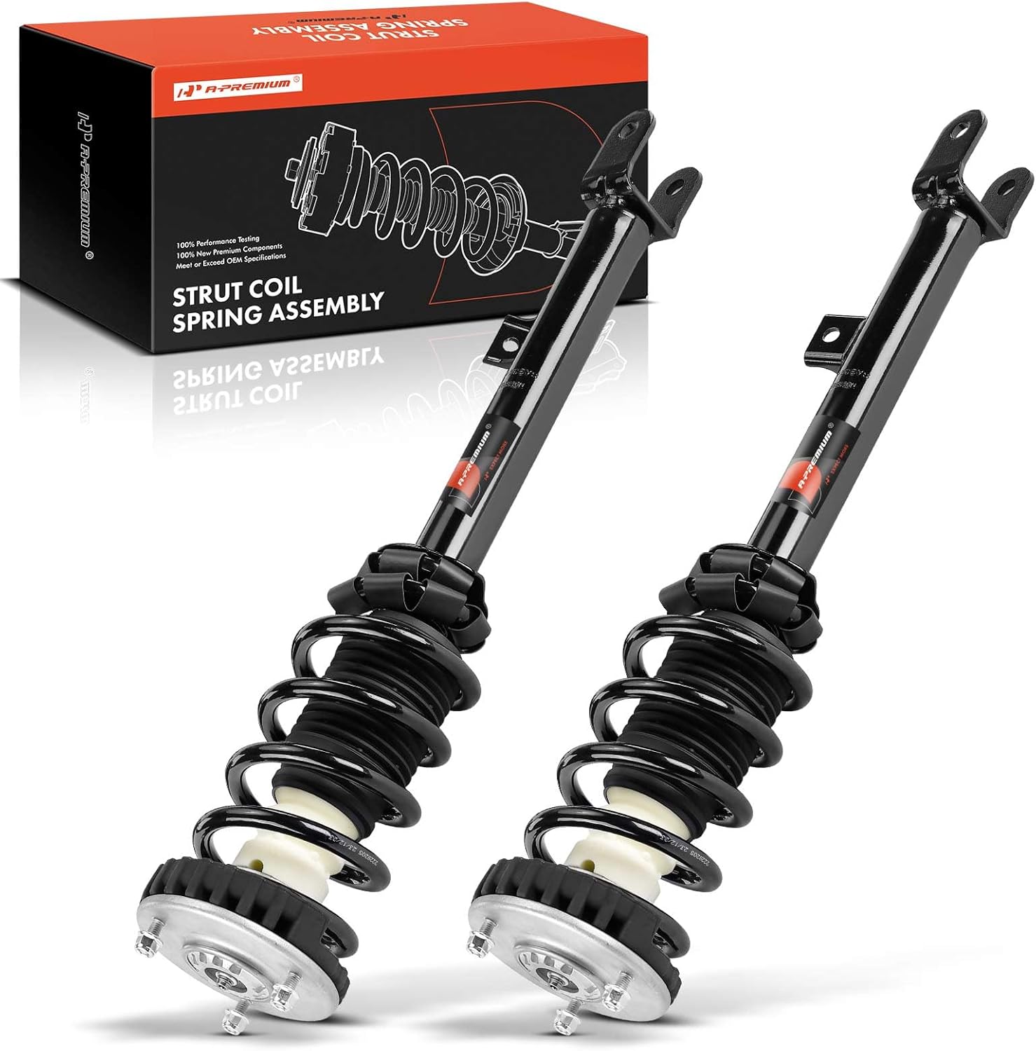 A-Premium Front Complete Strut and Coil Spring Assembly Compatible with Hyundai Genesis 2009-2014, 2-PC Set