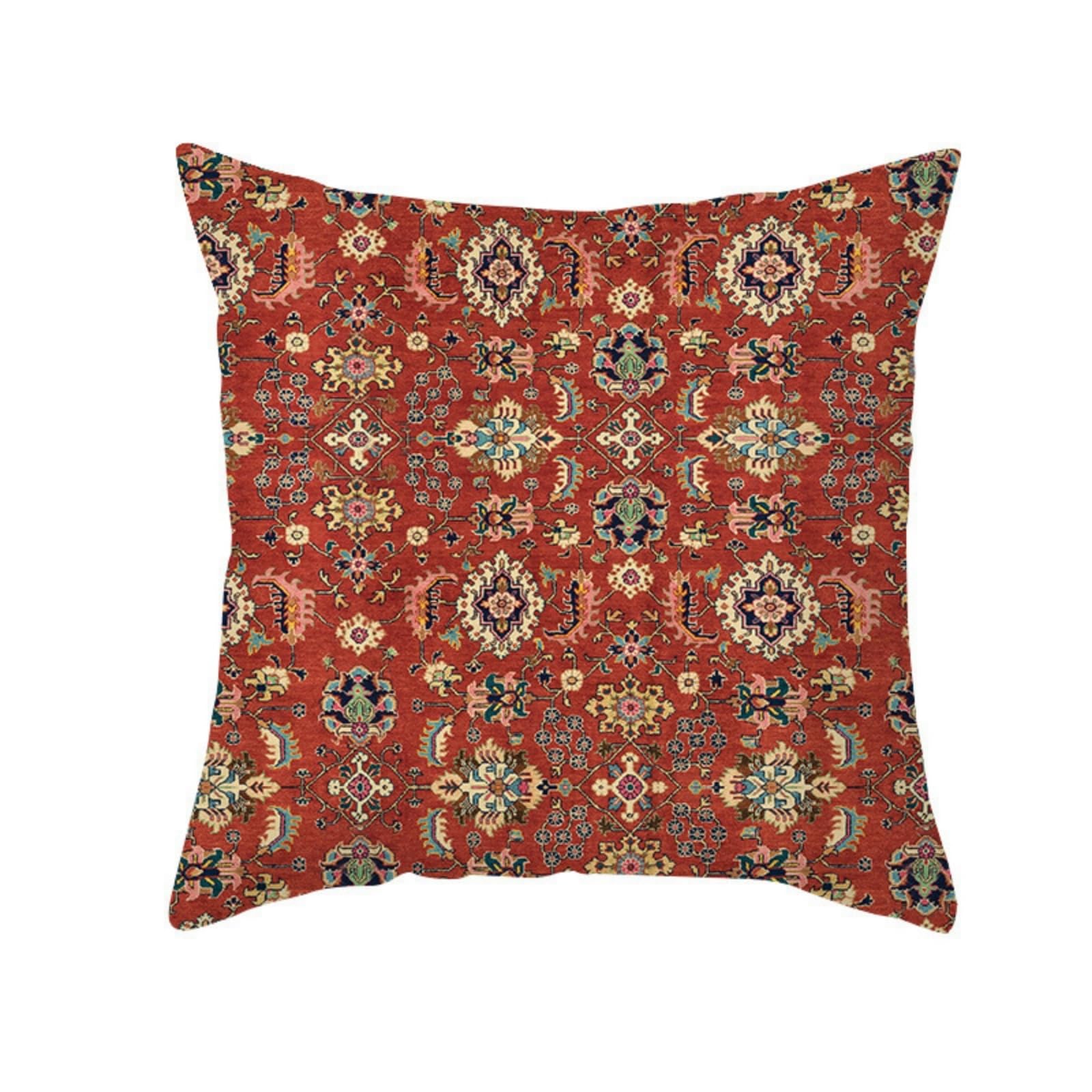 wxlmom Cushion Covers 40cm x 40cm Beige Flower Pillowcase Invisible Zipper
