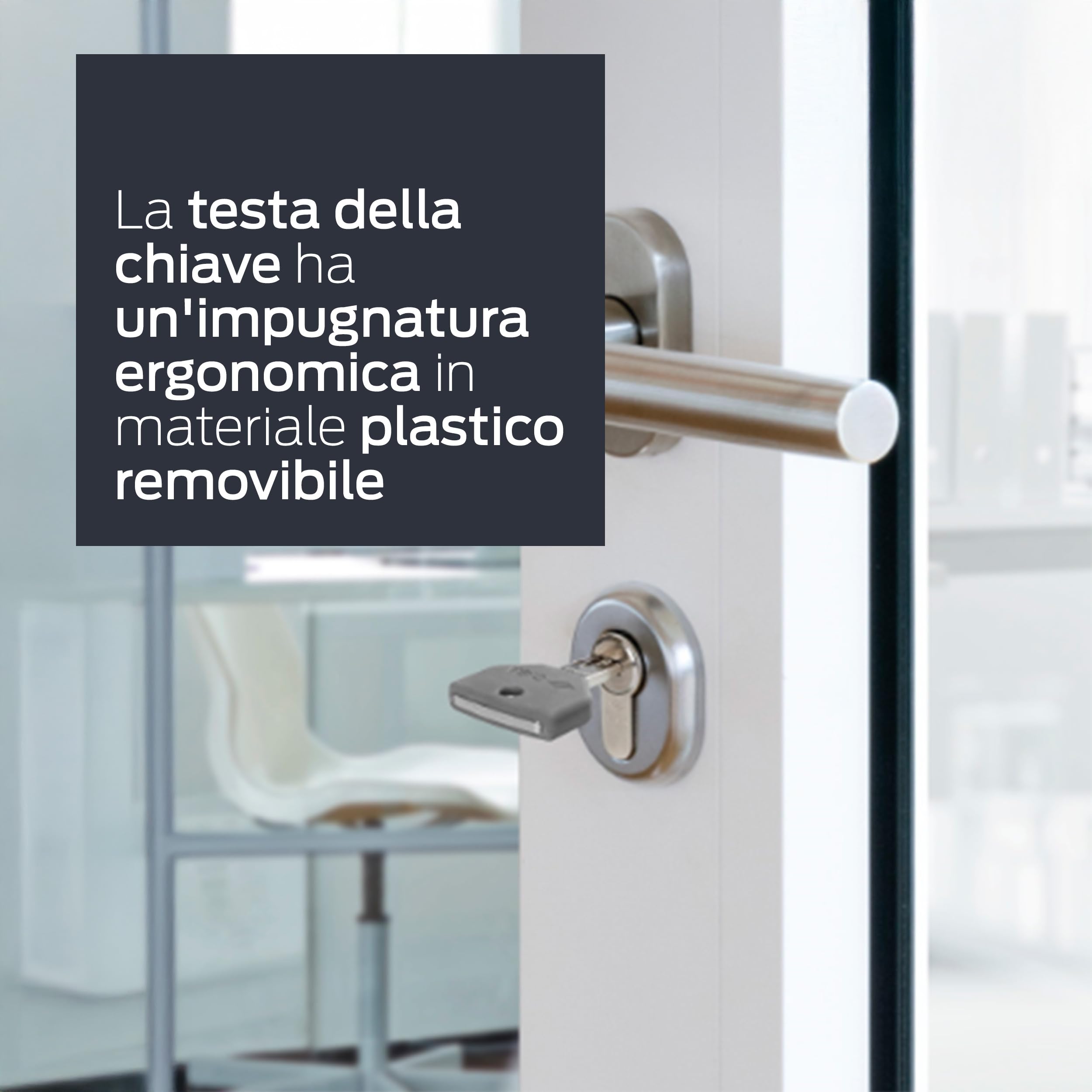 CISA - Cilindro Europeo CISA AsixP8 PRO 10Q31707012SD - Cilindro 30/30 con 5 Chiavi per Serratura Porta Blindata - Protezione Contro Tentativi di Effrazione