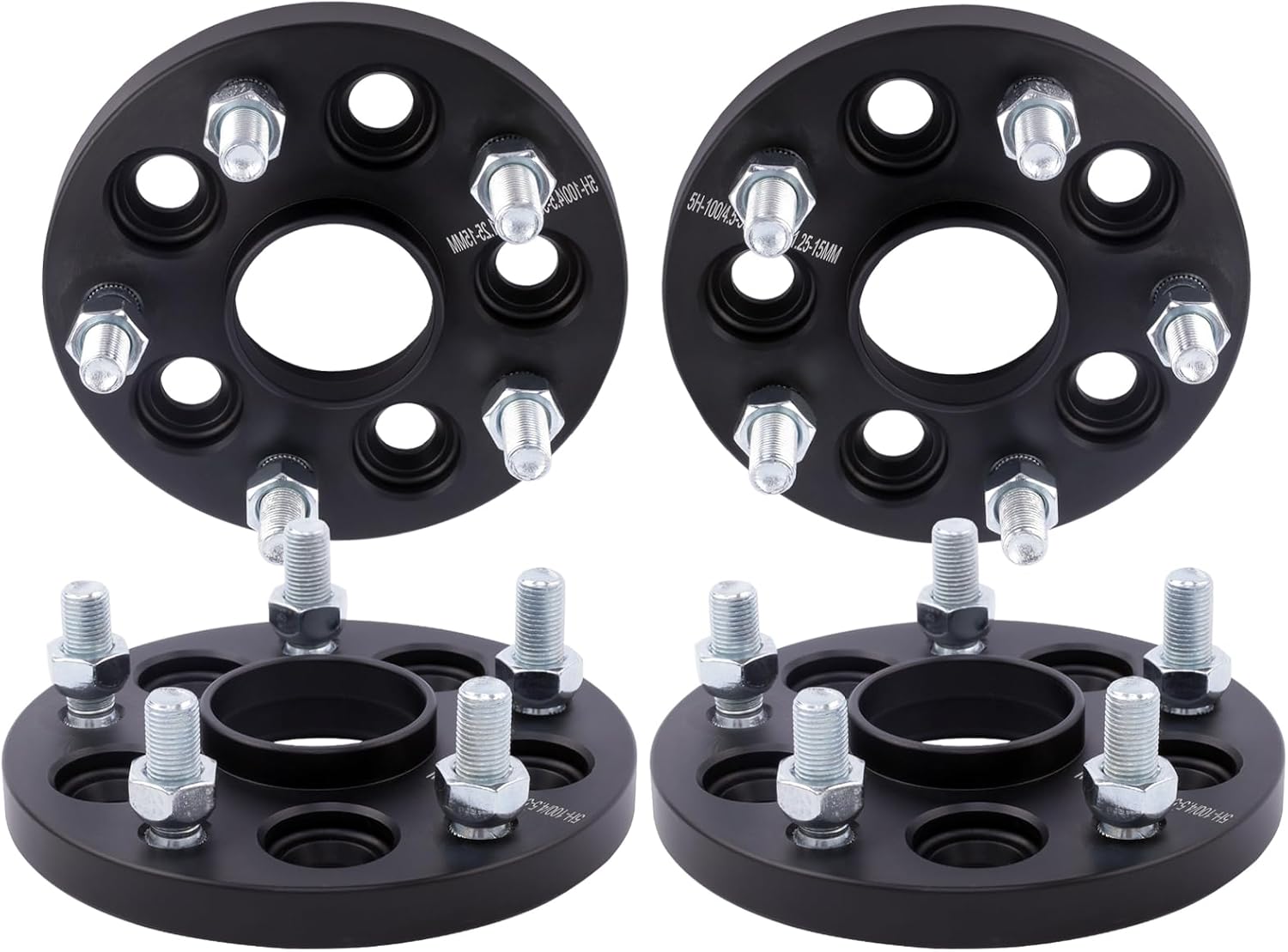 DCVAMOUS 4PC Hubcentric 5x115 Wheel Spacers 15MM 12x1.5 Studs 70.3 Hub Bore Compatible with Chevy Cadi-llac Bui-ck 5 Lug 2000-2013 Impala | 2016-2024 Malibu | 2018-2024 Equinox | 1992-2002 Eldorao