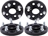 Vista 12 de DCVAMOUS 4 piezas de espaciadores de rueda centrados en el cubo negro 5x120 de 1 pulgada con pernos 14x1.5 de 66.9 de diámetro interior compatibles