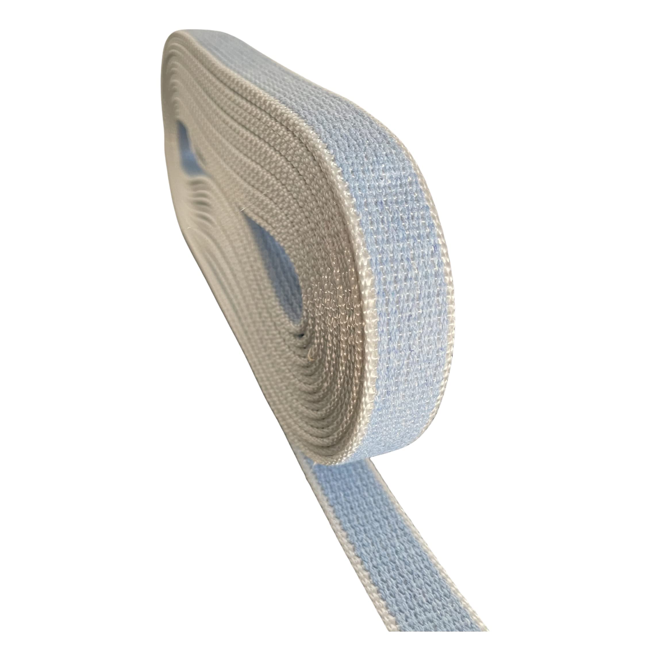 Sangle en coton robuste 22 mm pour store Couleurs assorties pour fenêtres et porte-fenêtre (50 mètres, bleu ciel)