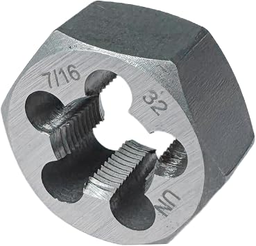 7/16"-32 UN Hex Die Rethreading Die Thread Die Carton Steel Right Hand