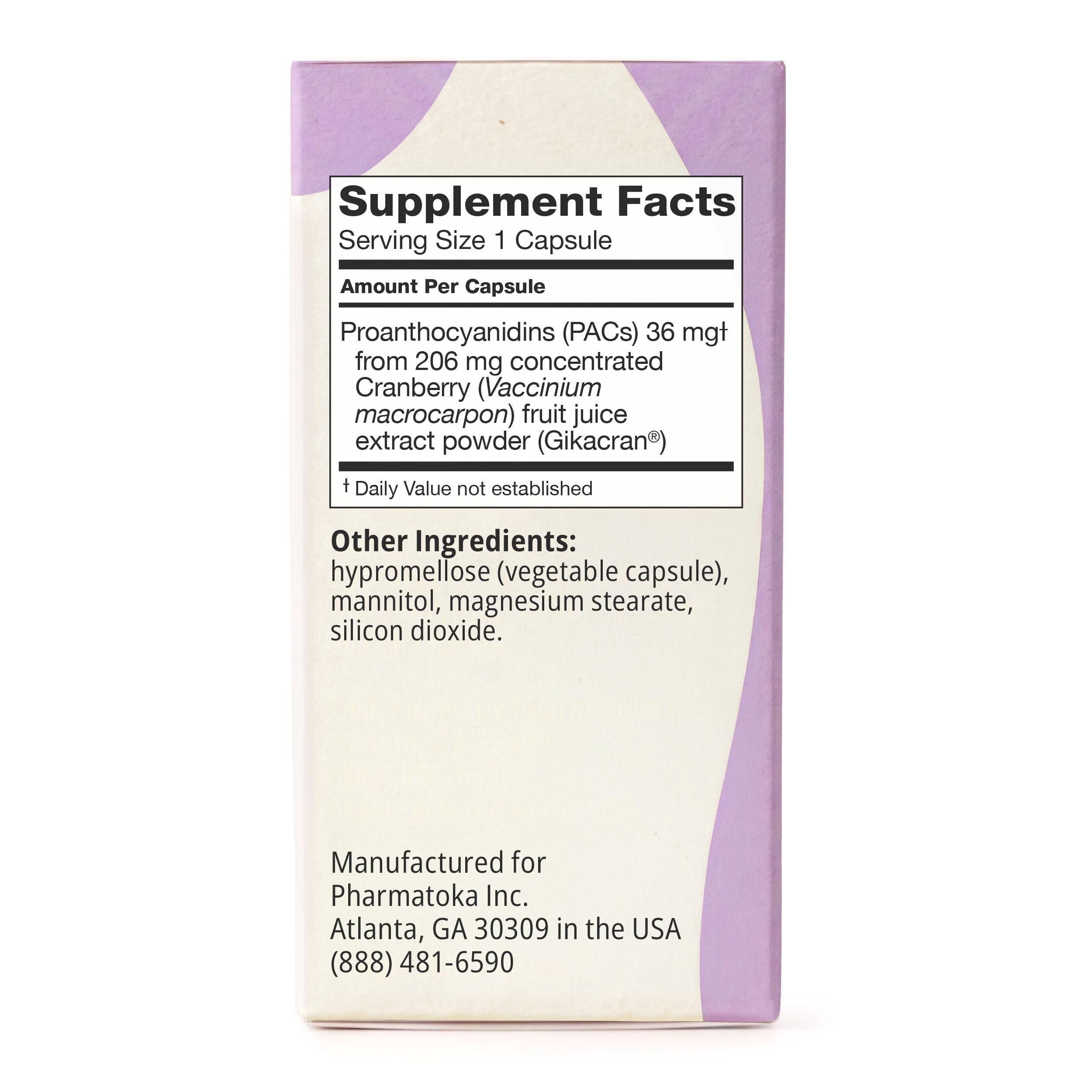 ellura Cranberry Fruit Juice Extract 36 mg Bioactive PACs, 90 Capsules — Amazon image 6