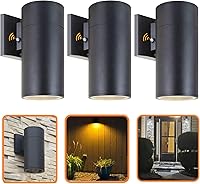 Vista 24 de Farol de pared para exteriores, lámpara exterior – Listado ETL, aluminio antioxidante, impermeable, montaje en pared, diseño rectangular – 1