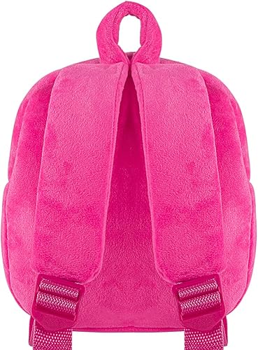Miniatura 4 de HONGTEYA Mochila de felpa suave para niños pequeños con juguete de conejito de peluche, mini mochila para niñas, mochila de muñeca de regalo de