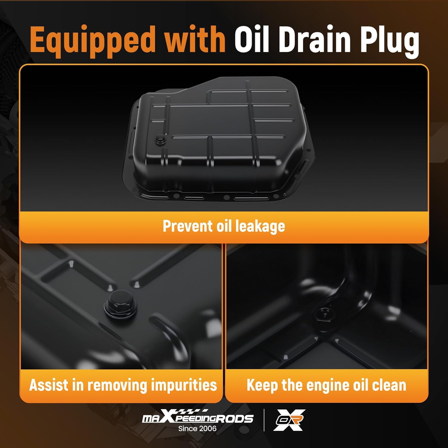 maXpeedingrods Transmission Oil Pan for Dodge B150 B1500 B250 B2500 B350 D150 D350 Dakota Durango 1990-2003 Replace 265839 103365