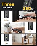 MrToNo Electric Screwdriver, Cordless Screwdriver Set, Power Screwdriver Set, 3 Torque Settings, 1500mAh Battery, 33 Magnetic Bits, LED Light, Rechargeable Tool for Furniture, DIY, Household Repair