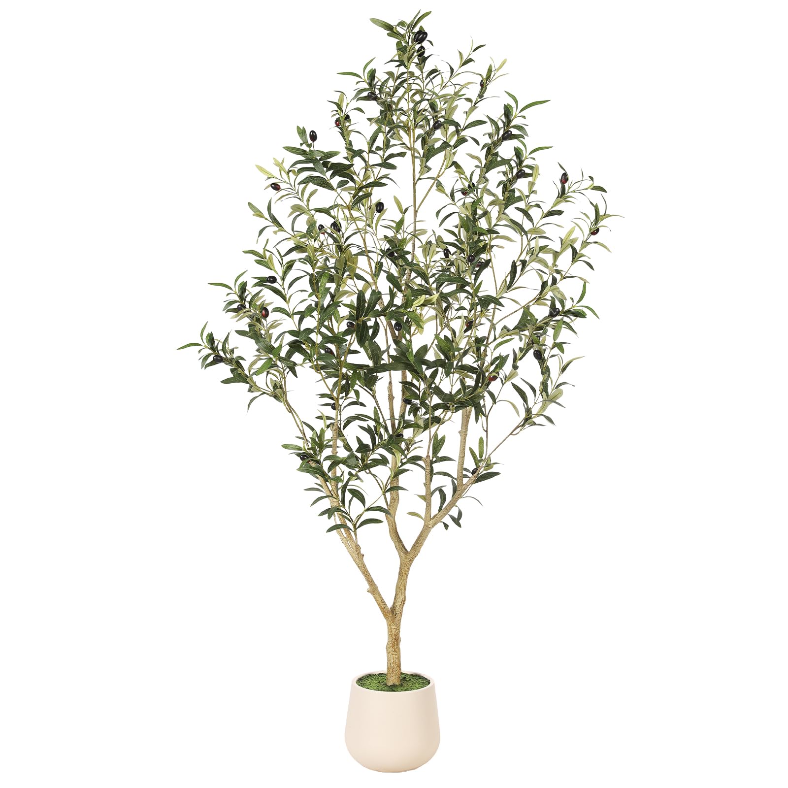 FEELEAD 5ft Faux Olive Tree