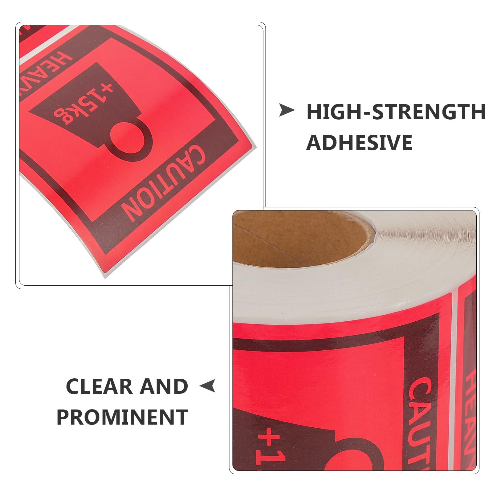 Heavy Equipment Warnaufkleber Stark Haftend Rote Team Lift Labels Robust für Versand und Transport Sicherer Pakethinweis für Schwere Ladung