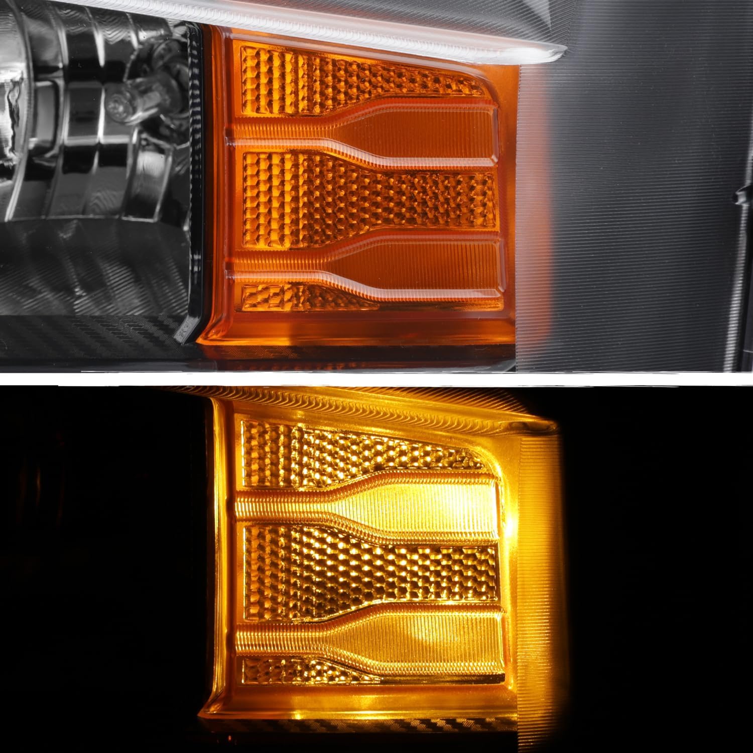 AKKON - Fits 2022 2023 2024 Chevy Silverado 1500 [Halogen Type] Black Headlight Headlamp Driver Left Side 22 23 24