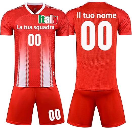 Maglia Calcio Personalizzabile - Completo Divisa Con Nome E Numero, Adulto E Bambino - Foto 8