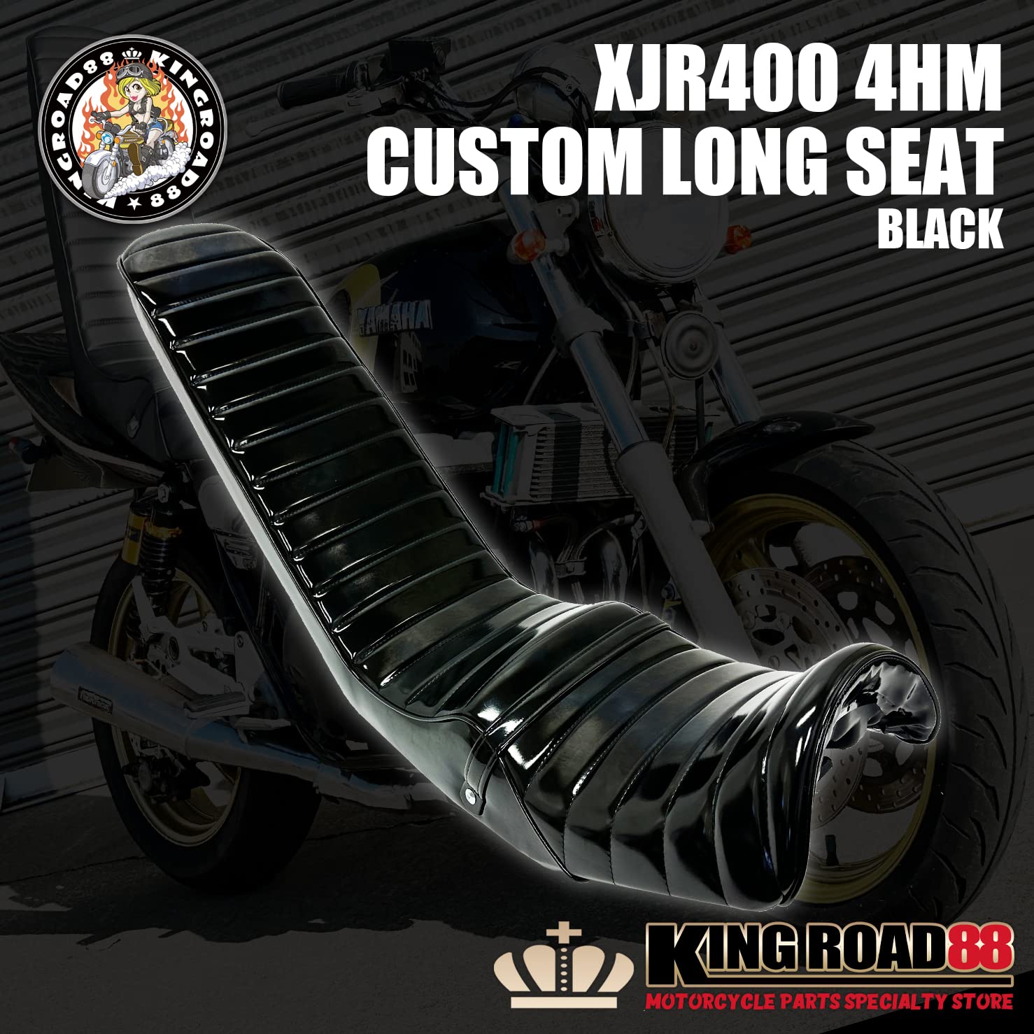 ＸＪＲ４００　前期　白エナ　４５ｃｍ　三段シート XJR400前期45cm白エナ3段シート/三段シート 4HM 400R