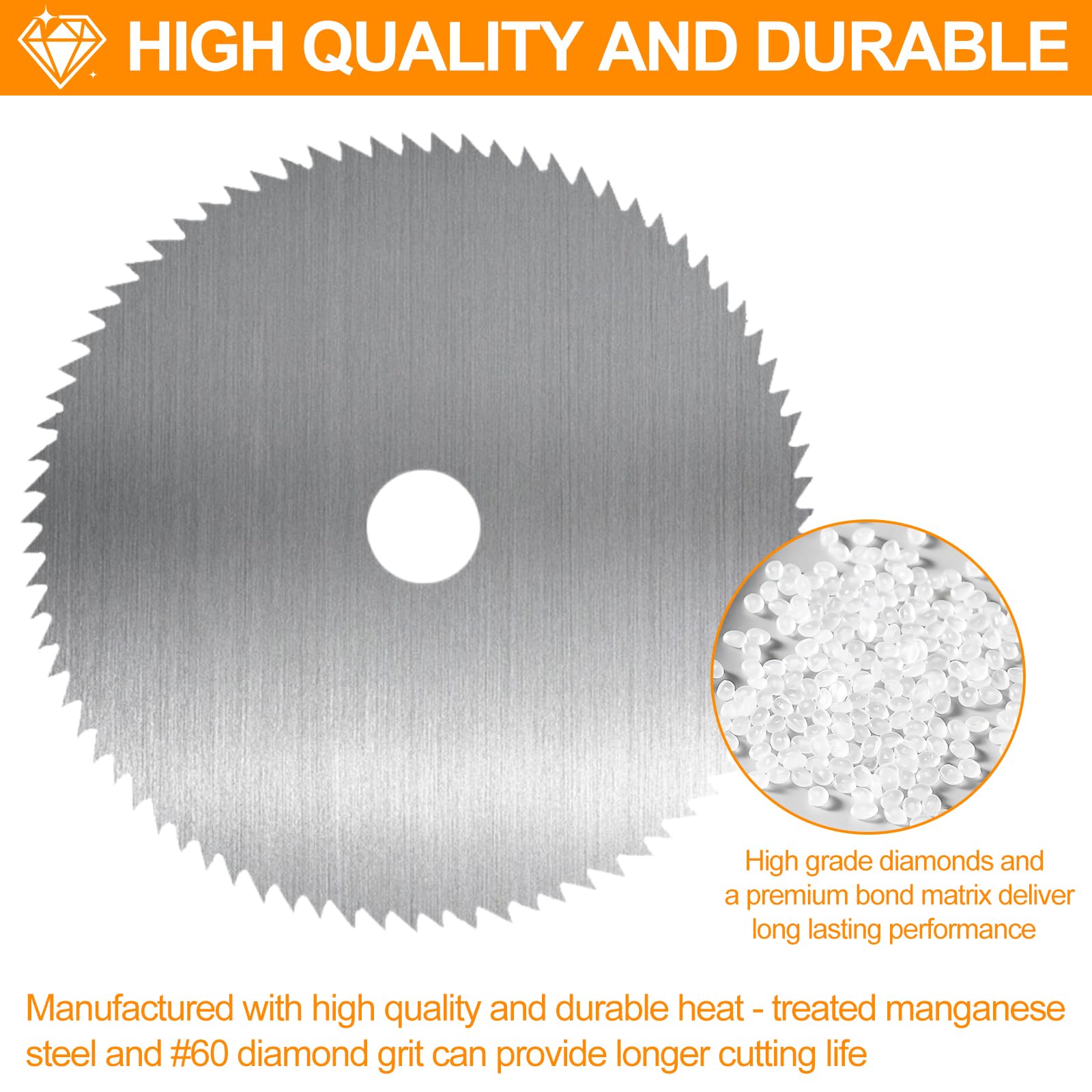 23 Pièces Disque Meuleuse & Disques à Lamelles 75mm, Accessoires Meuleuse Ø10mm, Disques Métal, Bois, Plastique, Diamant, Lame Circulaire Carbure pour Mini Meuleuses D'angle Sans Fi