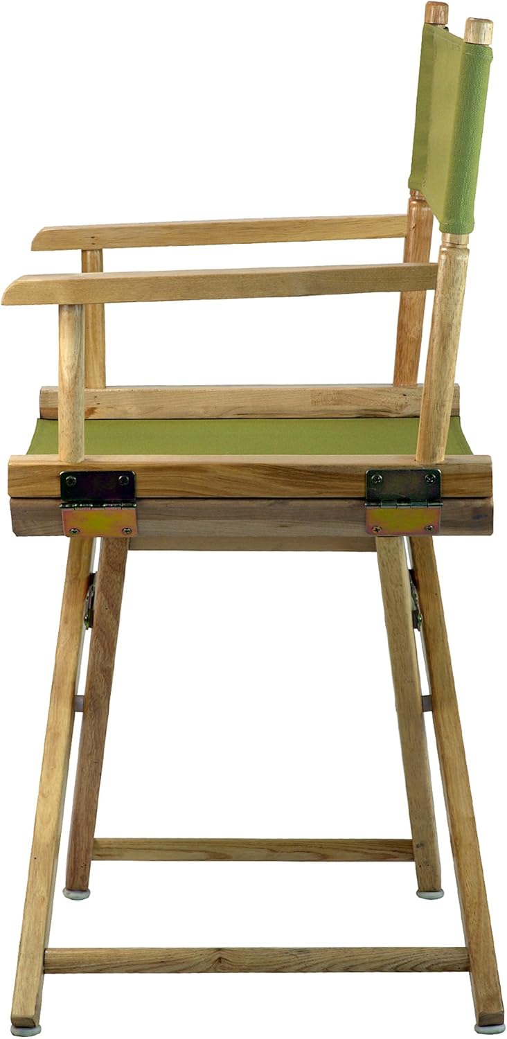 Casual Home 18" Director's Chair Natural Frame with Olive Canvas