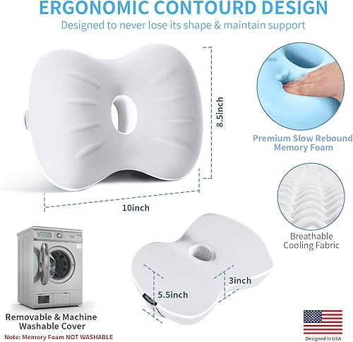 Miniatura 3 de Almohada de apoyo de espuma para piernas y rodillas para personas que duermen de lado, sueño con memoria, alivio del dolor, ciática, espalda,