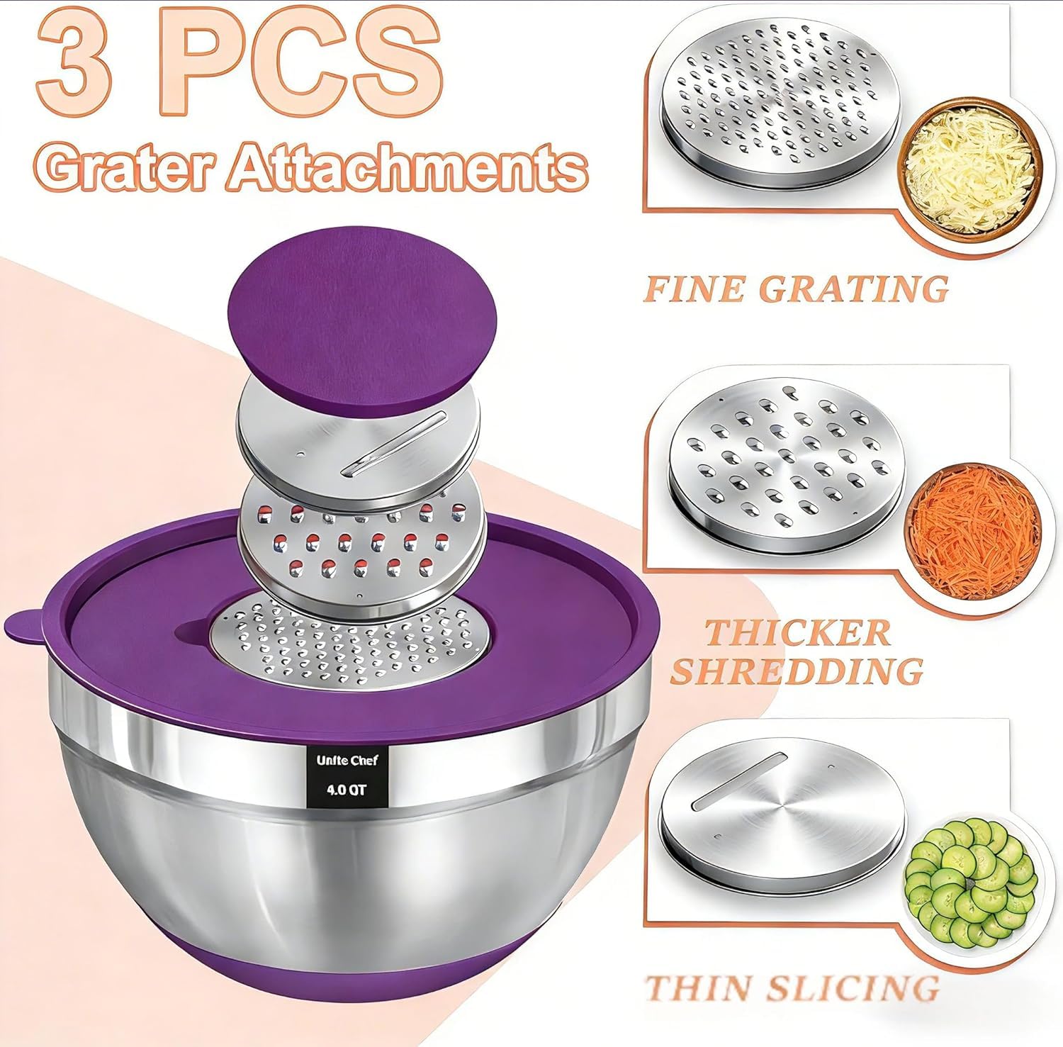 Amazon.com: Umite Chef Thickened Heavy-Duty 26pcs Stainless Steel