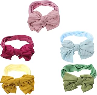 ibasenice 5 Pçs Faixa De Cabeça De Bebê Acessório De Cabelo Para Meninas Scrunchies Para Meninas Arcos De Cabelo Recém-Nascido Envoltórios De Cabeça De Bebê Turbantes Infantis Turbantes De