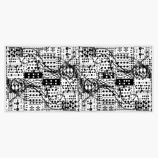 Analog Synthesizer Modular System - Black and White Illustration Vinyl Waterproof Sticker Decal Car Laptop Wall Window Bumper Sticker 5"