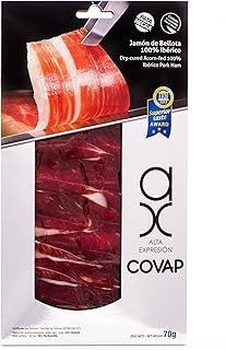 Pure Bellota Iberico Ham, Premium Quality, Hand Carved Style, 100% Iberico, Pata Negra (2 oz)